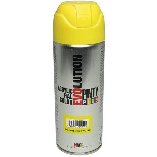 PINTY - Sprayfärg 400ml gul RAL 1018 blank.