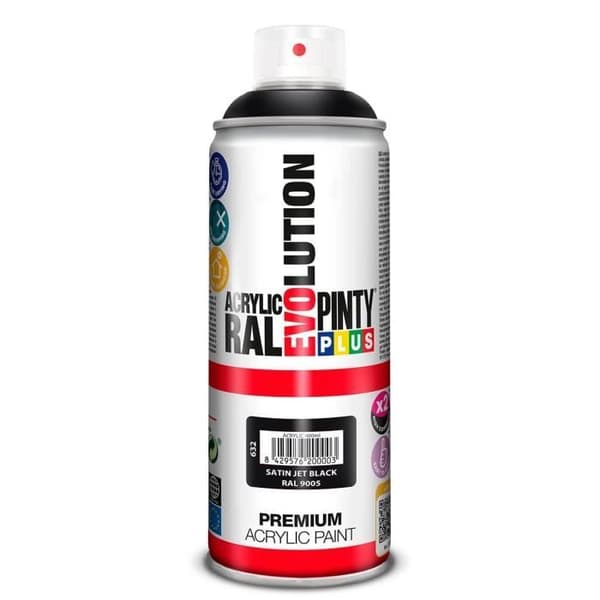 Sprayfärg - mer utveckling - svart satin NVS632 - 400 mL