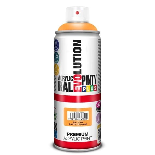PINTY - Sprayfärg 400ml orange pastell RAL 2003 blank.