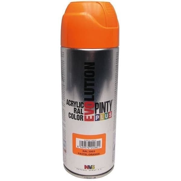 PINTY - Sprayfärg 400ml orange pastell RAL 2003 blank.