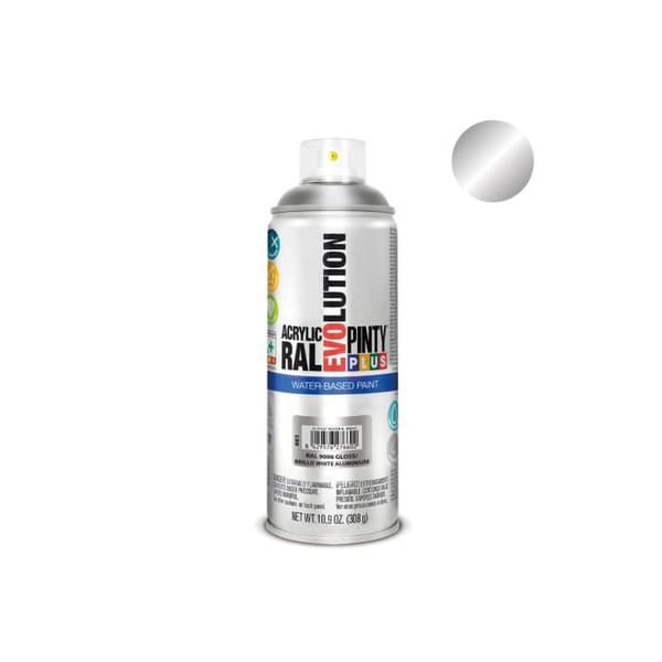 Sprayfärg - GENERIC - Pintyplus Evolution - 520cc - Ral 9006 Vit Aluminium - Vattenbaserad