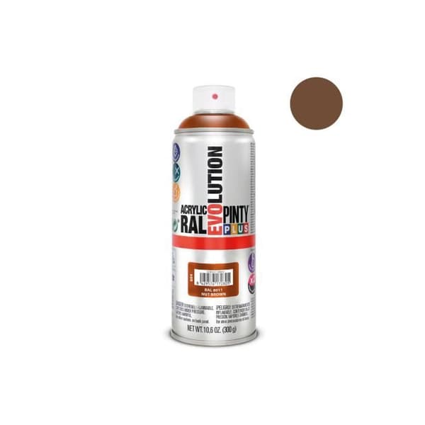 Akrylmålning - GENERISK - Pintyplus Evolution - 520cc - Kastanjebrun - Ultra Snabb Torkning