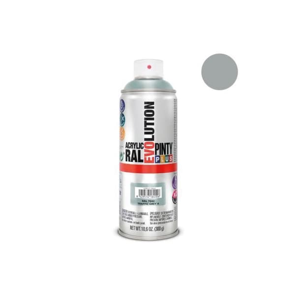 Akrylfärg - GENERIC - Pintyplus Evolution - 520cc - Trafikgrå - Ultrasnabbtorkande