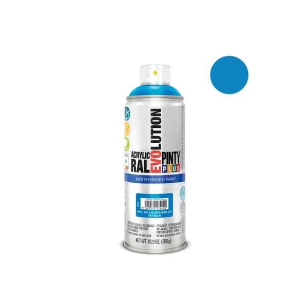 Aerosolfärg - Pintyplus - Evolution - 520cc - Ral 5015 - Ljusblå - Vattenbaserad