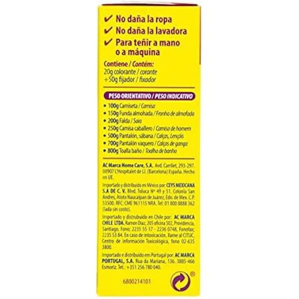 Färgämne för kläder - IBERIA - 214113 - Grå - 70 gr - Maximal färgbeständighet