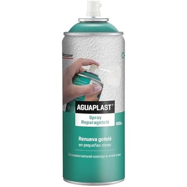 Reparationsspray för yta av gotelé-typ - AGUAPLAST - 400ML 70606-001 - Vit