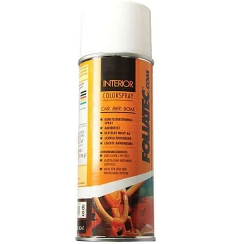 Sprayfärg - FOLIA TEC - Vit - 400 ml - Snabbtorkande - För plast och syntetläder