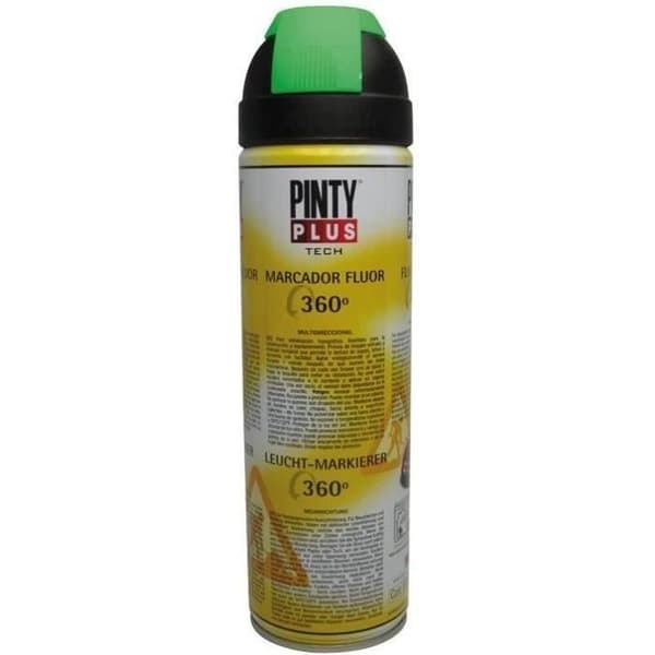Sprayfärg - PINTY - T136 - 500 mL - Fluorescerande - 360° flervägsventil