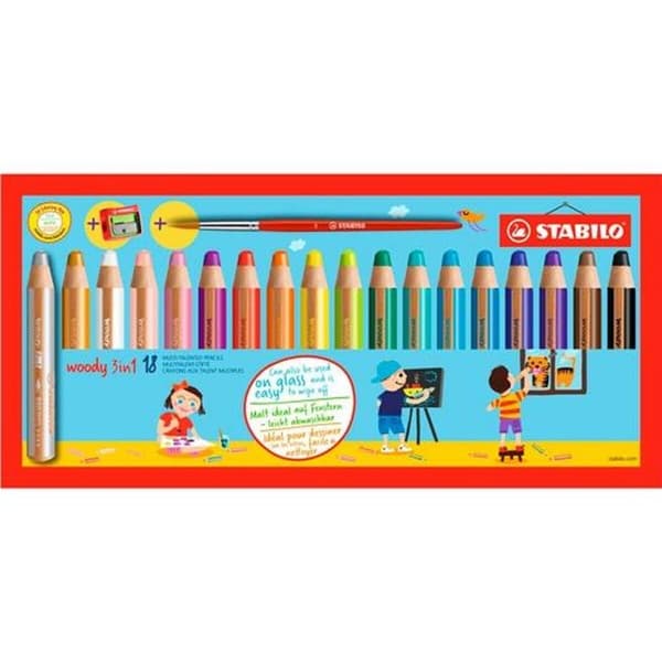 Färgpennor Stabilo Multicolour 18 Delar (2 antal)