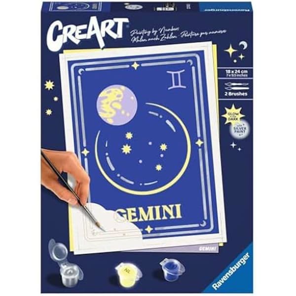 Målarset med nummer - RAVENSBURGER - Tvillingarna - Flerfärgad - 14 år och uppåt - 18x13 cm