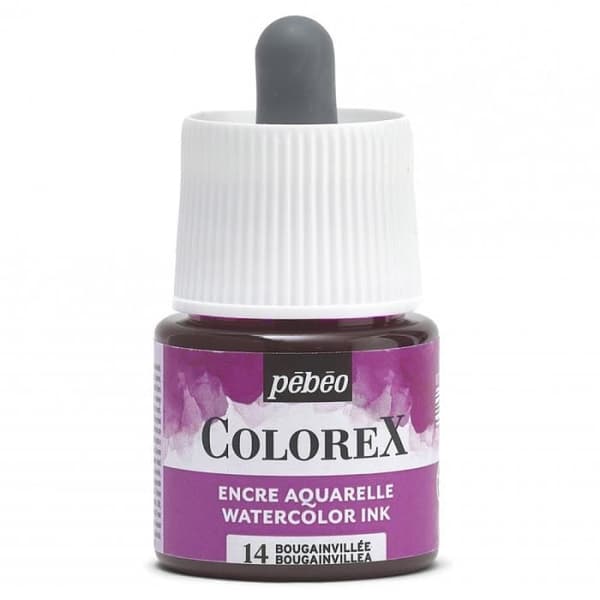 Enka Aquarelle - PEBEO - Colorex - 45 ml - Färg Bougainvillea - Blandet