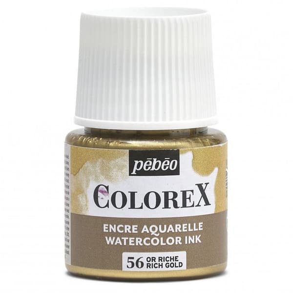 Akvarellfärg - PEBEO - Colorex - 45 ml - Rich Gold - Blandat
