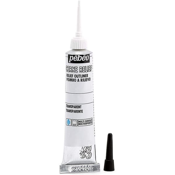 Cerne relief - Pébéo - Transparent - 20 ml - Precision - Olika ytor