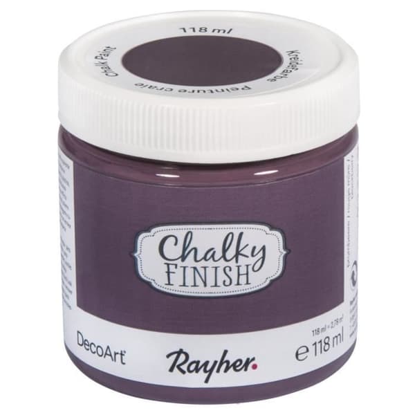 Kritfärg (Chalky Finish) - björnbärsröd - 118 ml - Rayher Rouge