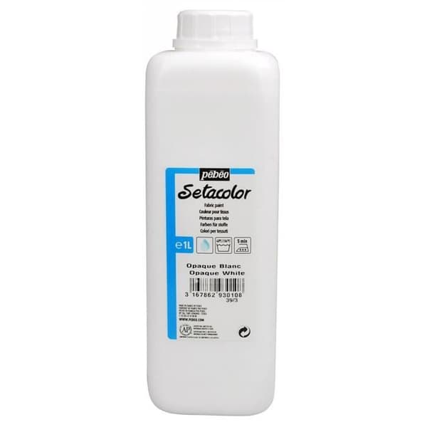 Textilfärg SETACOLOR ogenomskinlig 1 liter vit