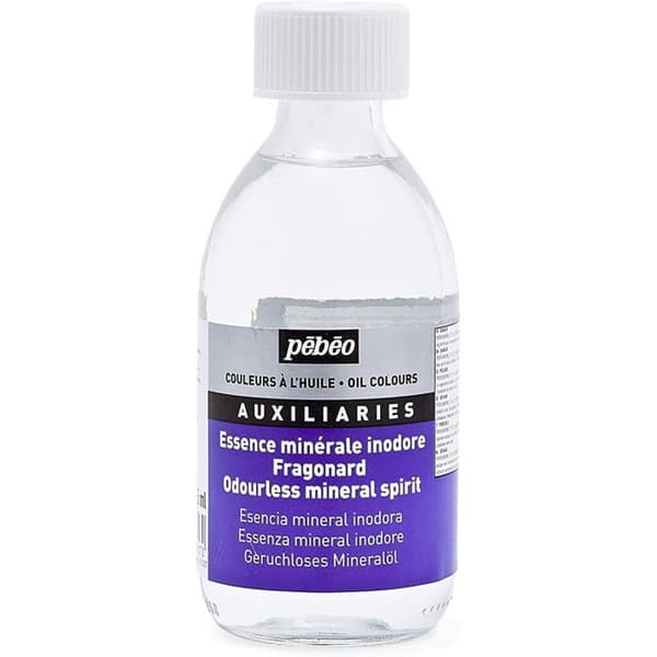 245ml flaska luktfri mineralsprit för oljemålning - matt