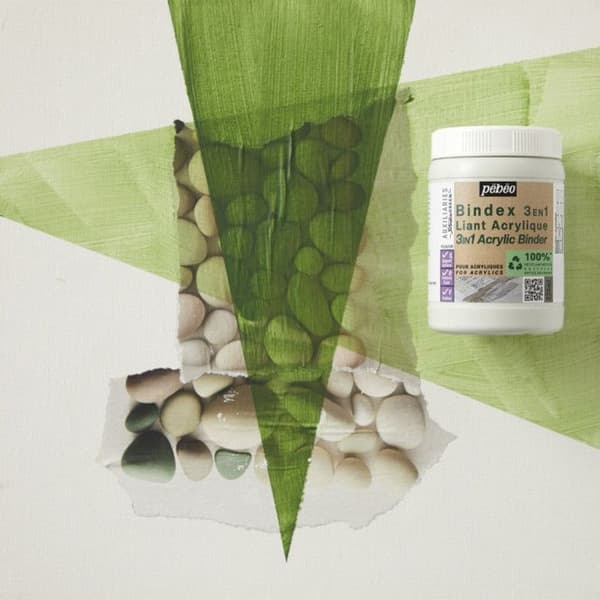 Acryllbindemedel - Pébéo - Bindex 3 i 1 - 225 ml - Satin - icke-gulnande
