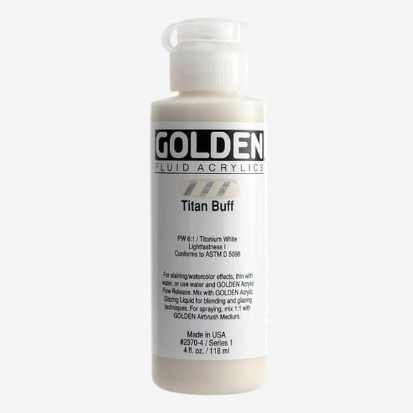 Gyllene: Flytande akrylfärg: 119ml (4oz): Titan Buff