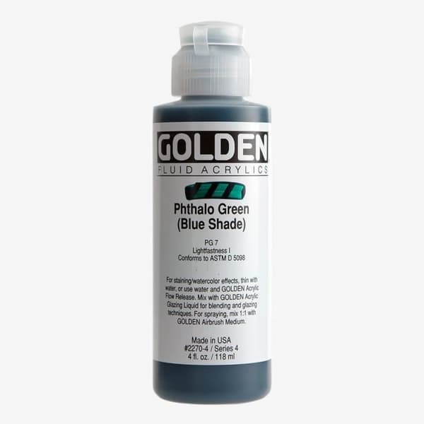 Gyllene: Flytande akrylfärg: 119ml (4oz): Phthalo Green Blue Shade