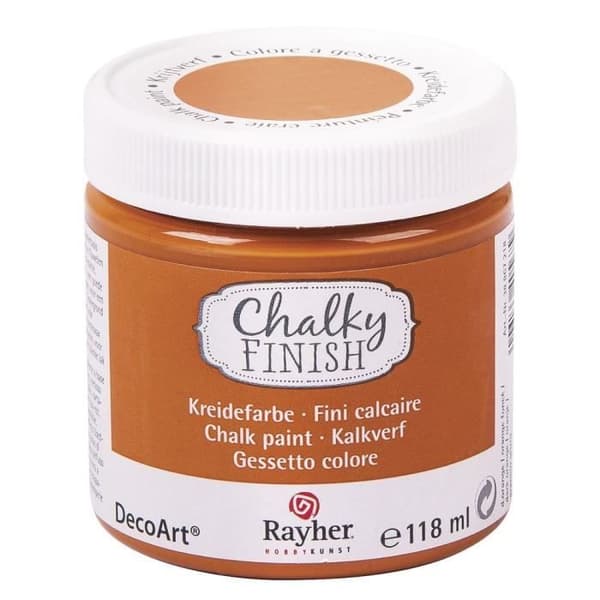 Kritfärg Chalky För porösa material 118 ml Mörkorange