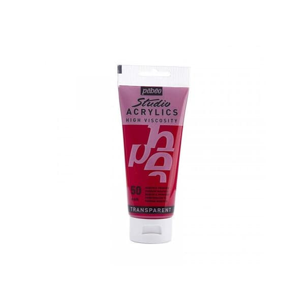 Akrylfärg - PEBEO - Studio Acrylics - 5 tuber à 100ml - Primärfärger - Lätt att använda