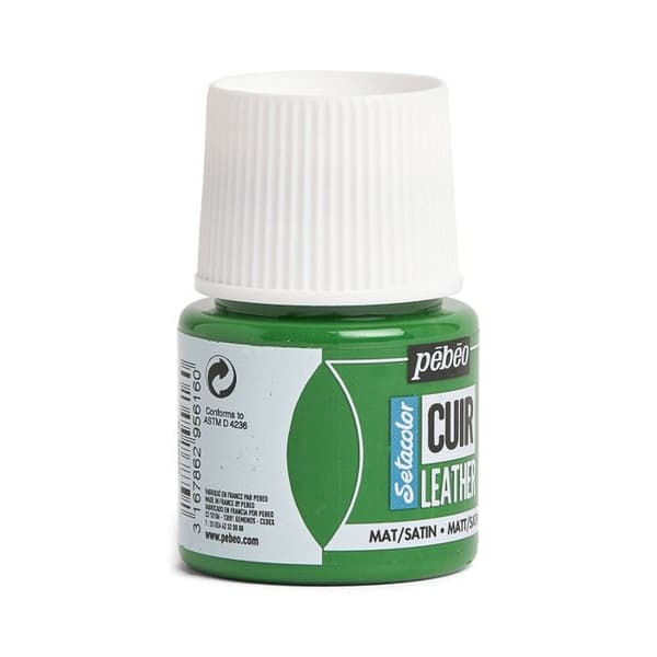 Läders färg - PEBEO - Setacolor - 45 ml - Flera färger - Kaktusgrön
