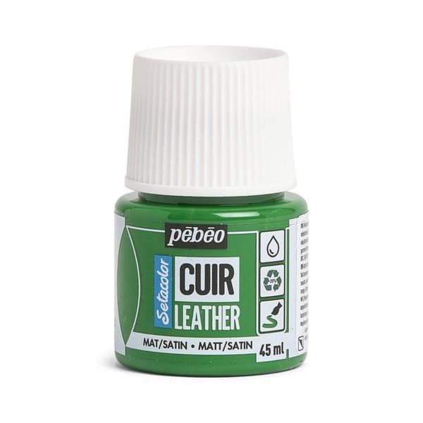 Läders färg - PEBEO - Setacolor - 45 ml - Flera färger - Kaktusgrön