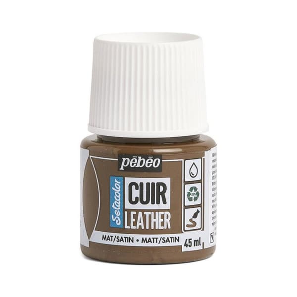 Läderfärg - Setacolor - Flera färger tillgängliga - 45 ml 18 - Brun Expresso