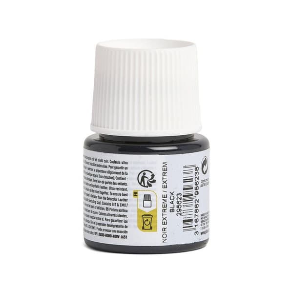 Läderfärg - Setacolor - 45 ml 23 - Extremt Svart