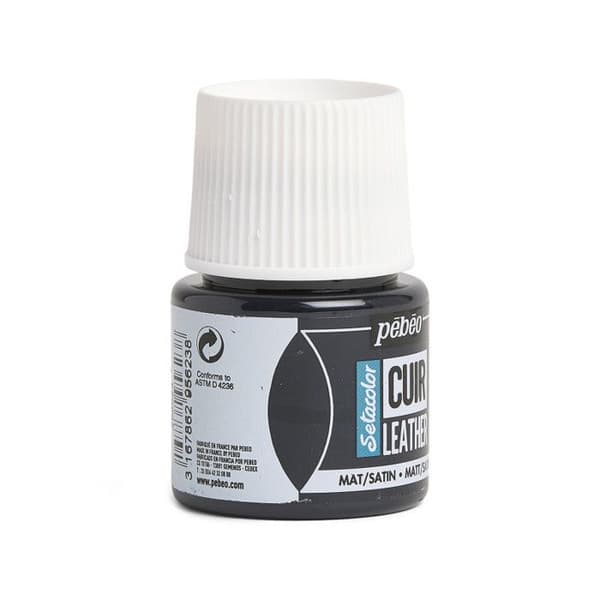 Läderfärg - Setacolor - 45 ml 23 - Extremt Svart