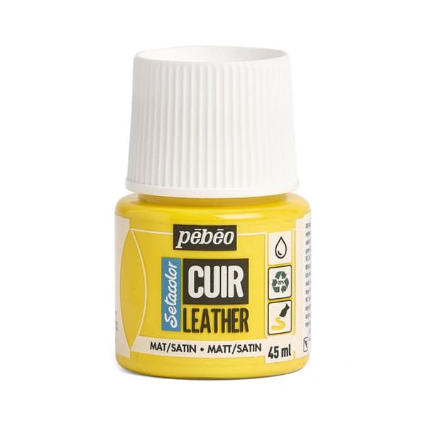 Läderränt - Setacolor - Klar Gul - 45 ml