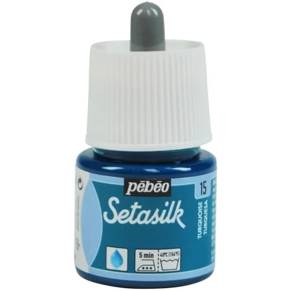 Silkpaint - Pébéo - SetaSilk - 45 ml - Turkos - Textil - Blandad