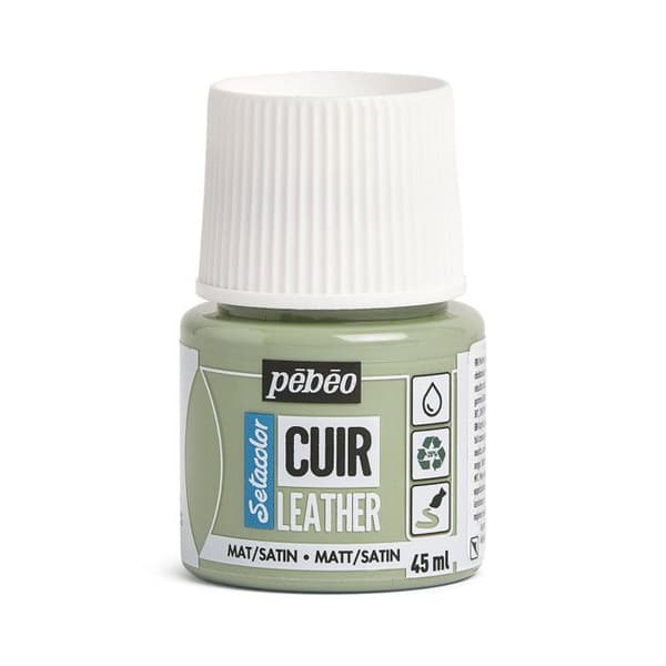 Läderfärg - Setacolor - Flera färger tillgängliga - 45 ml 14 - Salvia Grön