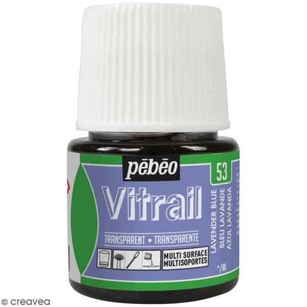 Färg för glasyr - PEBEO - Lavendelblå - 45 ml - Transparent - Glänsande