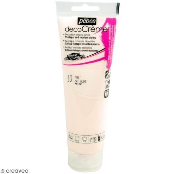 Akrylfärg - PEBEO - DecoCrème - Färg Nude - 120 ml - Matt Finish