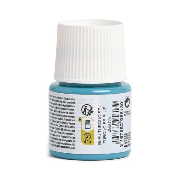 Läderfärg - Setacolor - Flera färger tillgängliga - 45 ml 13 - Turkosblå