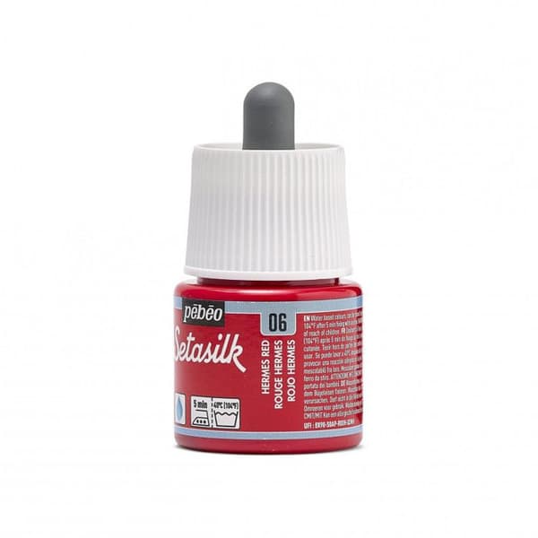Sidentextil - Pébéo - Setasilk - 45 ml - Röd Hermès - Textil