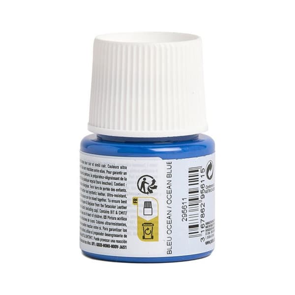 Läderfärg - Setacolor - Flera färger tillgängliga - 45 ml 11 - Oceanblå