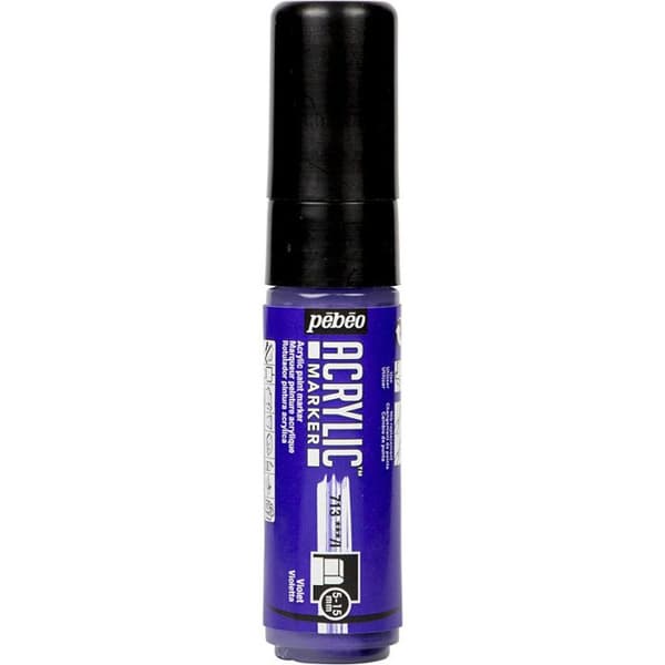 Akrylmålarpenna - PEBEO - Akrilmarker - Tjock spets 5/15 mm - Lila
