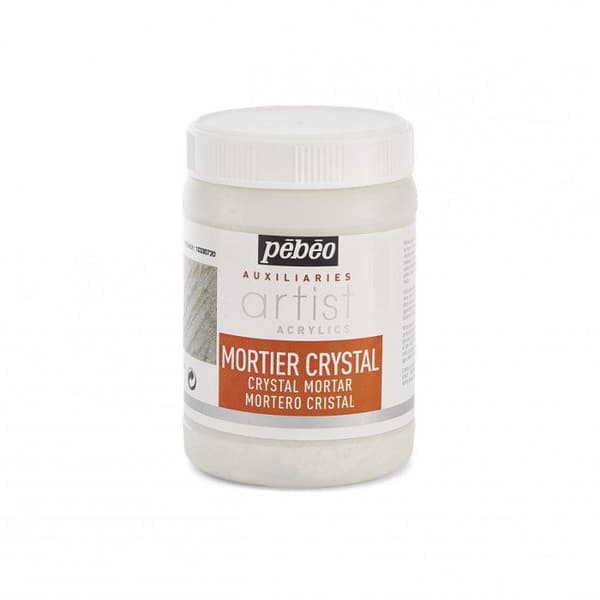 Additiv för akrylfärg - PEBEO - Crystal Mortel - 250ml - Blank finish - Vit