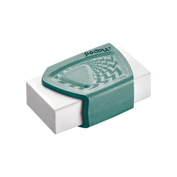 '2-pack vita suddgummin - Precision - Med plastskydd - Maped - Smiling Planet'