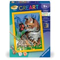 Miniatyrbild 1 av 4: CreArt Kids 18x24cm Katt och dess följeslagare fjärilen, Måla efter nummer Kit, Från 9 år, 25813, Ravensburger