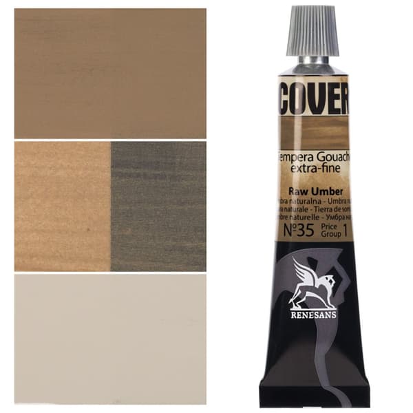 DÆKNING maling aluminiumsrør TEMPERA GOUACHE Renesans 35 NATURLIG PARAPLY 20ml