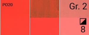 DÆKNING malerør aluminium TEMPERA GOUACHE Renesans 9 CADMIUM ORANGE 20ml