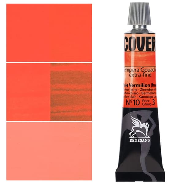 DÆKLING maling aluminiumsrør TEMPERA GOUACHE Renesans 10 LIGHT CYNNBER 20ml