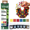 Miniatyrbillede 1 af 4: Pebeo Vitrail Decouverte Glasmaling Sæt 6x20ml Farvet glas Transparent