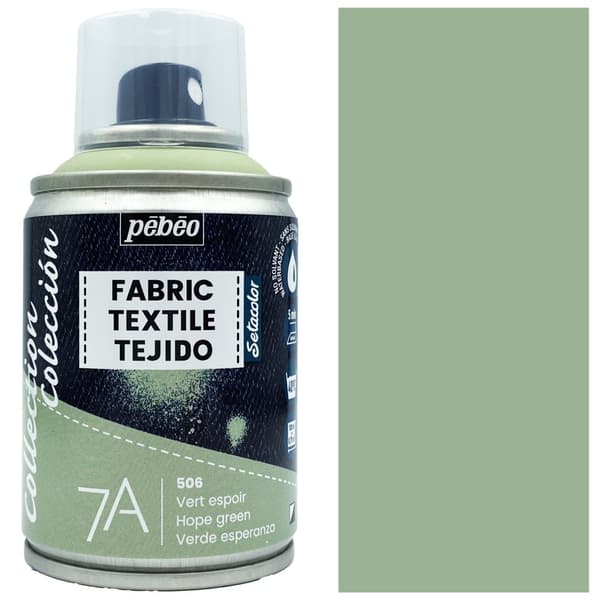 Stofmaling SPRAY Pebeo 7A HOPE GREEN 100ml tekstilaerosol 506