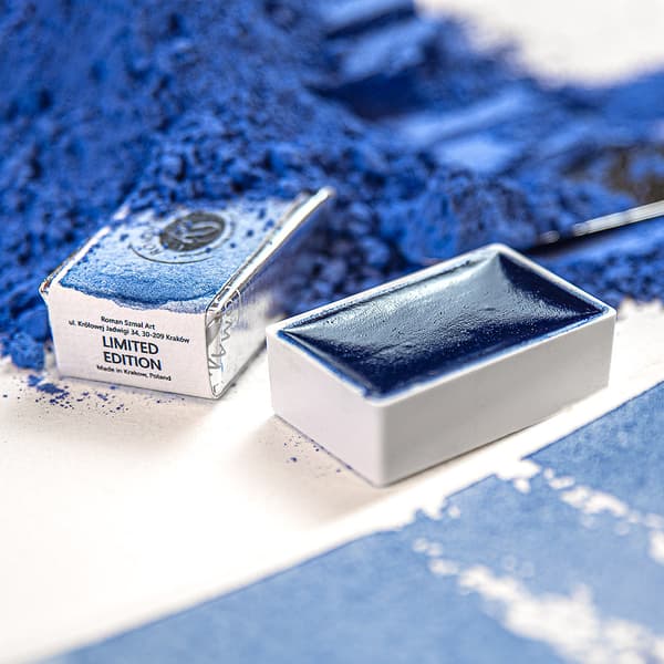 Akvarel terning AQUARIUS Roman Szmal maling Phthtalo Blue 103 grøn nuance