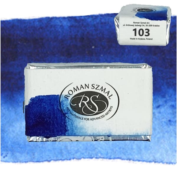 Akvarel terning AQUARIUS Roman Szmal maling Phthtalo Blue 103 grøn nuance