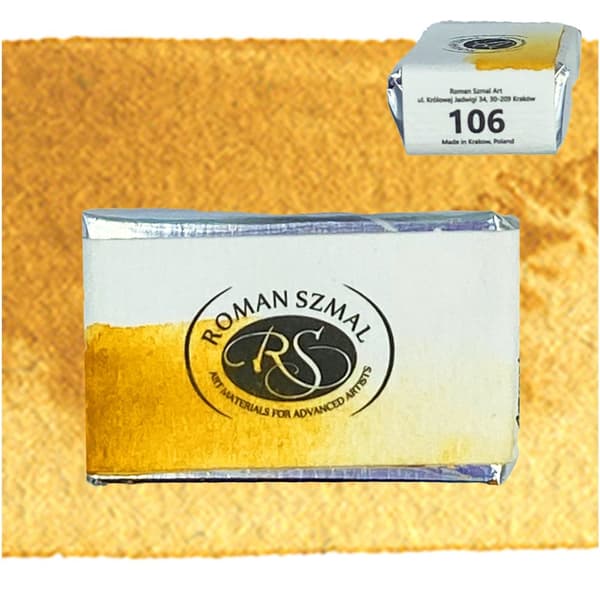Akvarelterning AQUARIUS Roman Szmal akvarelmaling Yellow Ochre 106